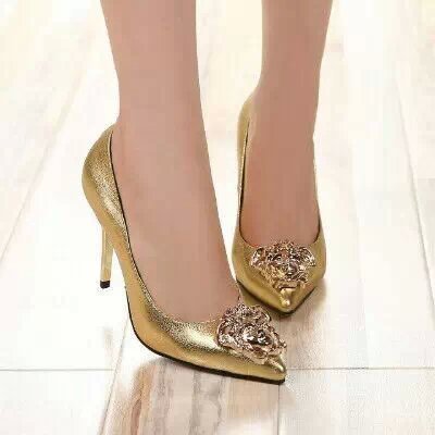 V Shallow mouth stiletto heel Shoes Women--001